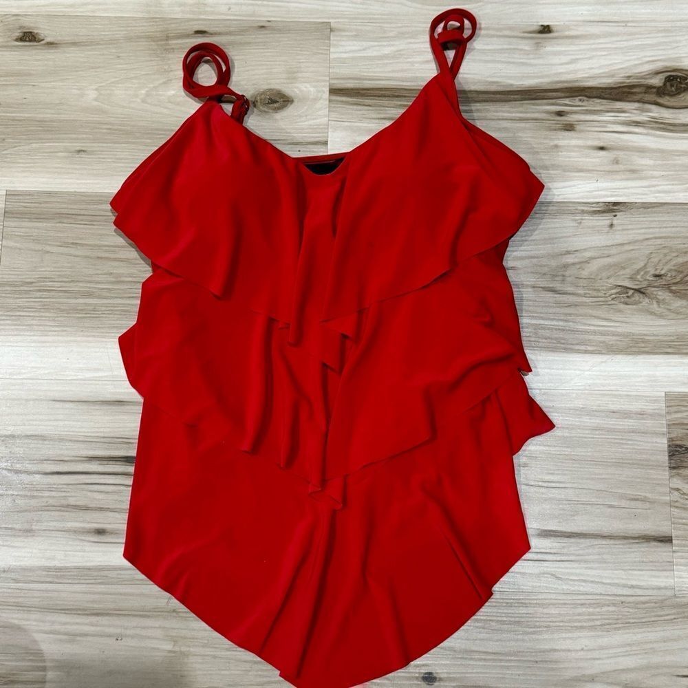 Magicsuit Red Tankini Swimsuit Top Women’s 10